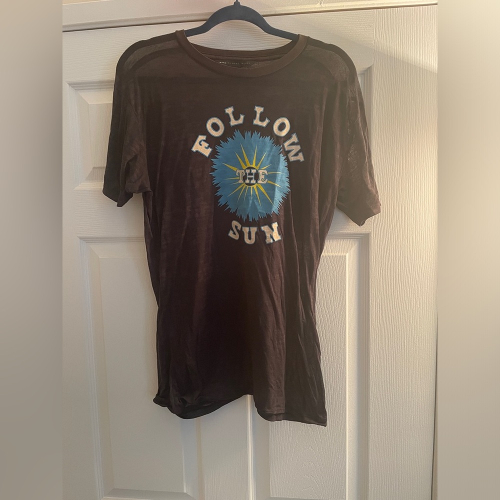 Marc Jacobs blue Cotton-Mesh Tee Shirt